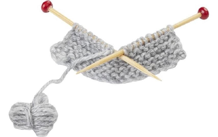 HobbyFun Mini ustensiles Kit à tricot Gris