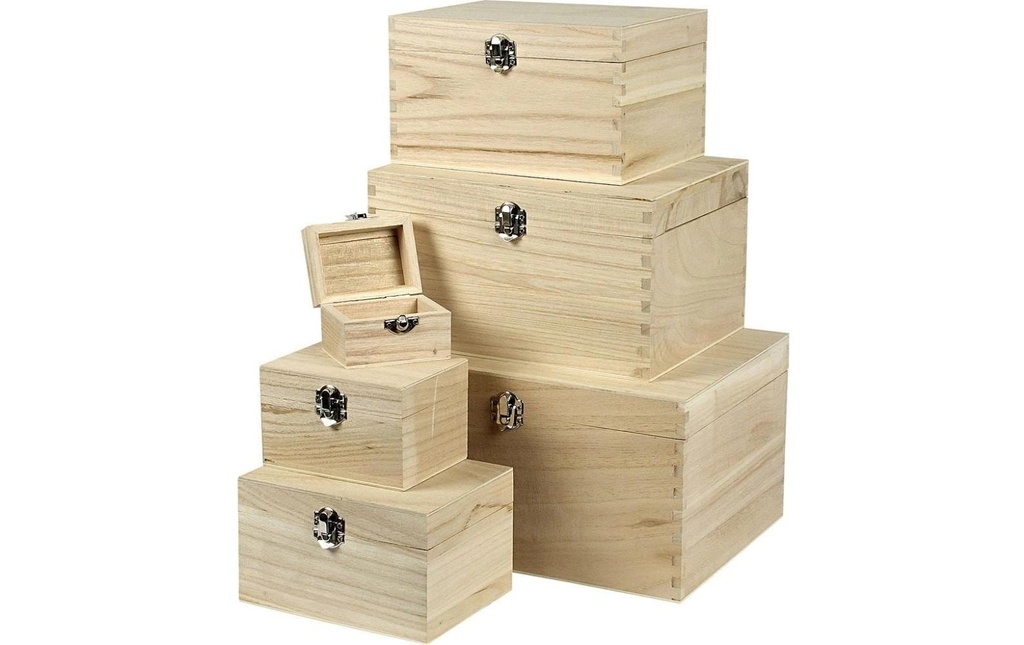 Creativ Company Set de caisses en bois 6 Pièce/s