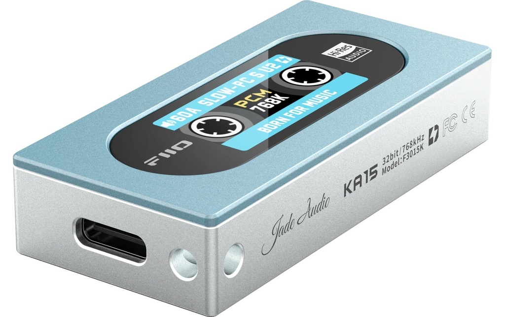 FiiO Amplificateur de casque & USB-DAC KA15 Bleu/Argenté