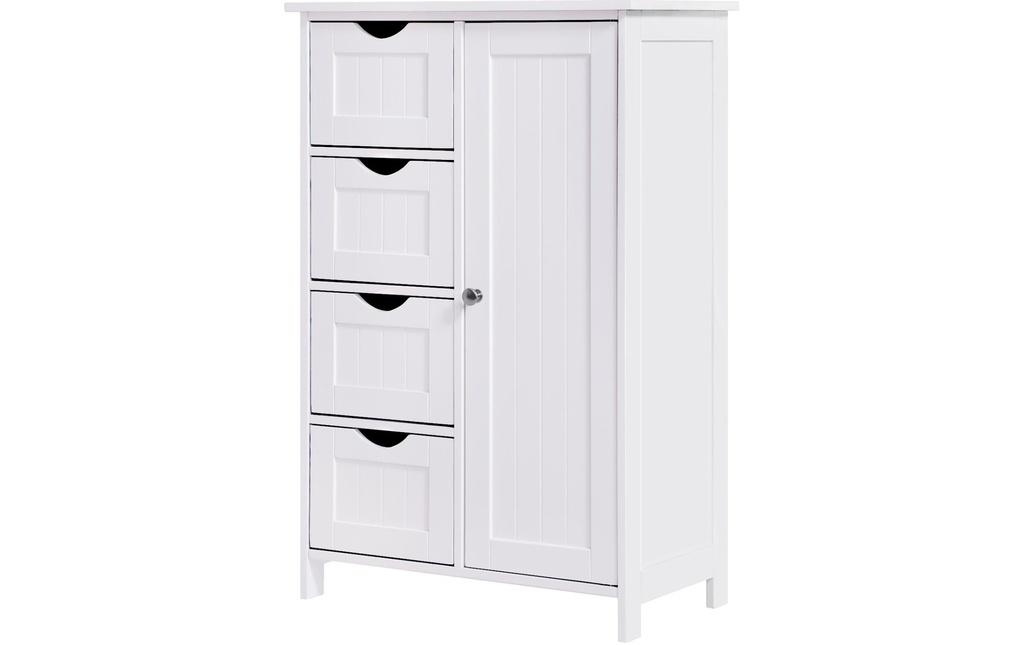 VASAGLE Commode 55 x 81 cm, Blanc