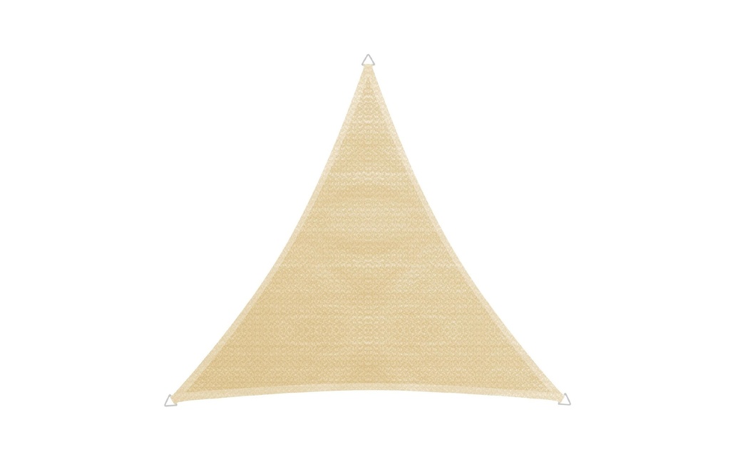 Windhager Voile d’ombrage Capri, 5 m, Triangulaire, Champagne