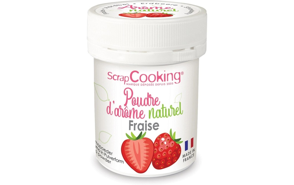 ScrapCooking Arôme naturel en poudre Fraise 15 g