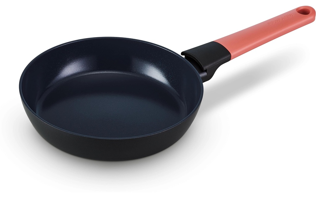 Brabantia Poêle à frire Tasty+ 20 cm, Noir/Terracotta Pink