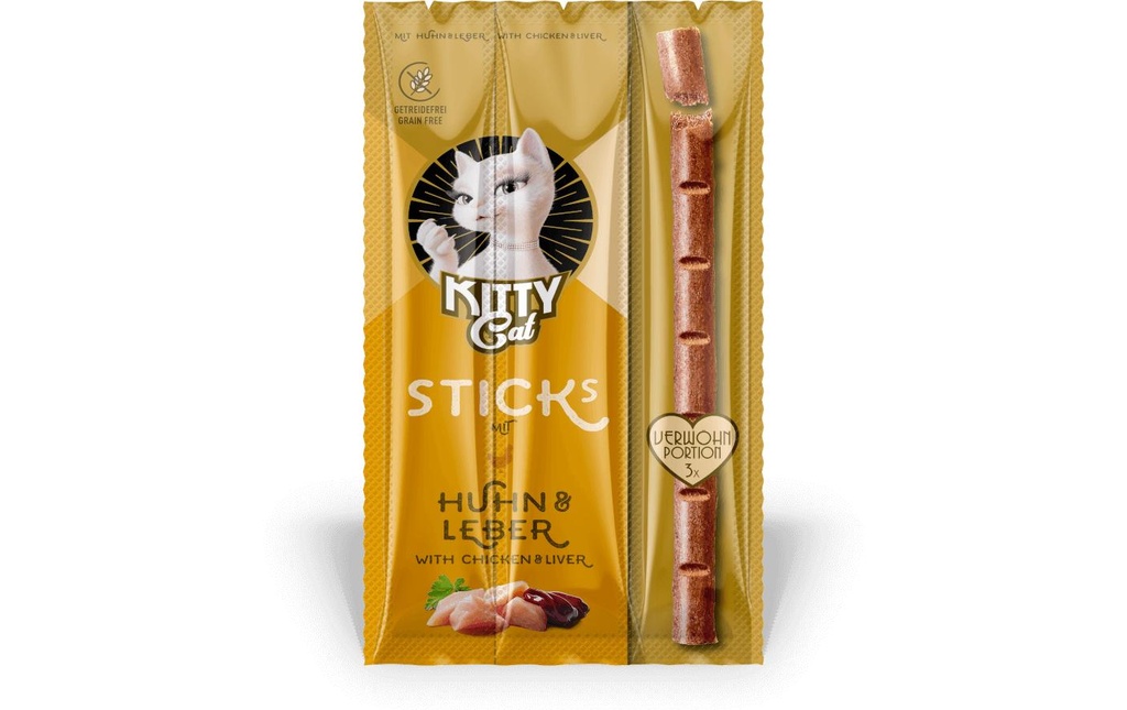 KITTY Cat Collation pour chat Poulet, foie 15 g