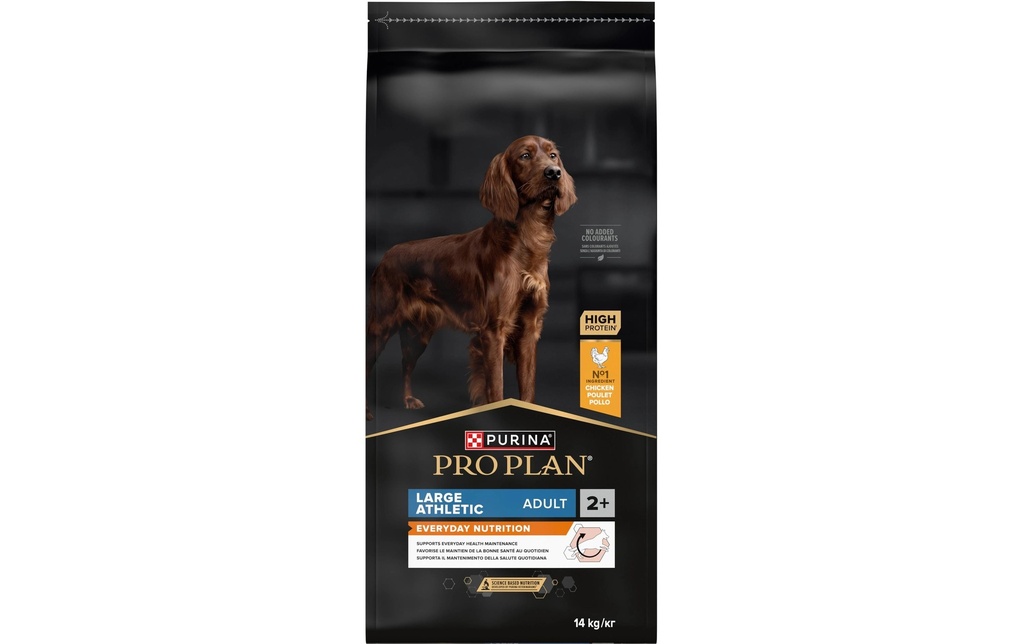 Purina Pro Plan Alimentation sèche L Athletic Adult Everyday Nutr. Poulet, 14 kg