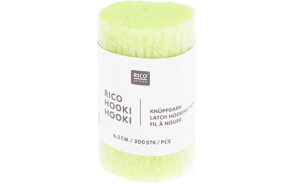 Rico Design Fil à nouer Hooki Jaune fluo