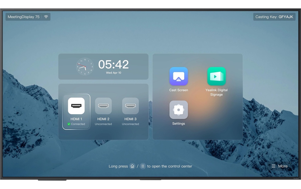 Yealink MD75 Meeting Display 75  Gris