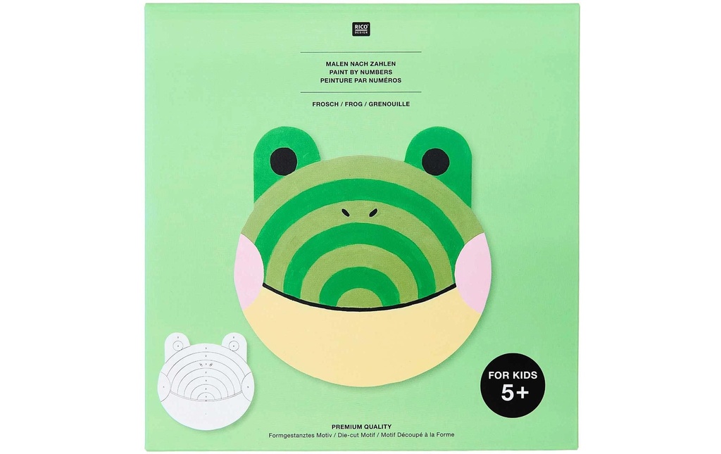 Rico Design Peinture avec chiffres 12 pièces, grenouille