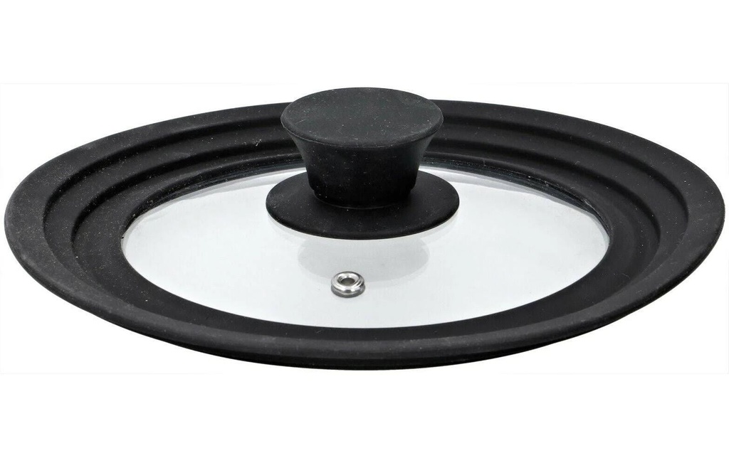 alpina Couvercle de poêle avec bord en silicone 16 cm/18 cm/20 cm