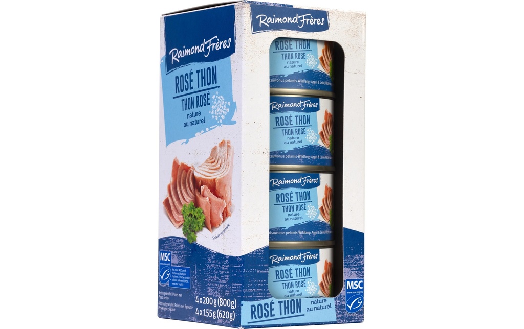 Raimond Frères Eau de thon rosé MSC 4 x 200 g