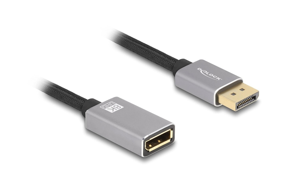 Delock Câble de prolongation 8K 60 Hz DisplayPort - DisplayPort, 1 m