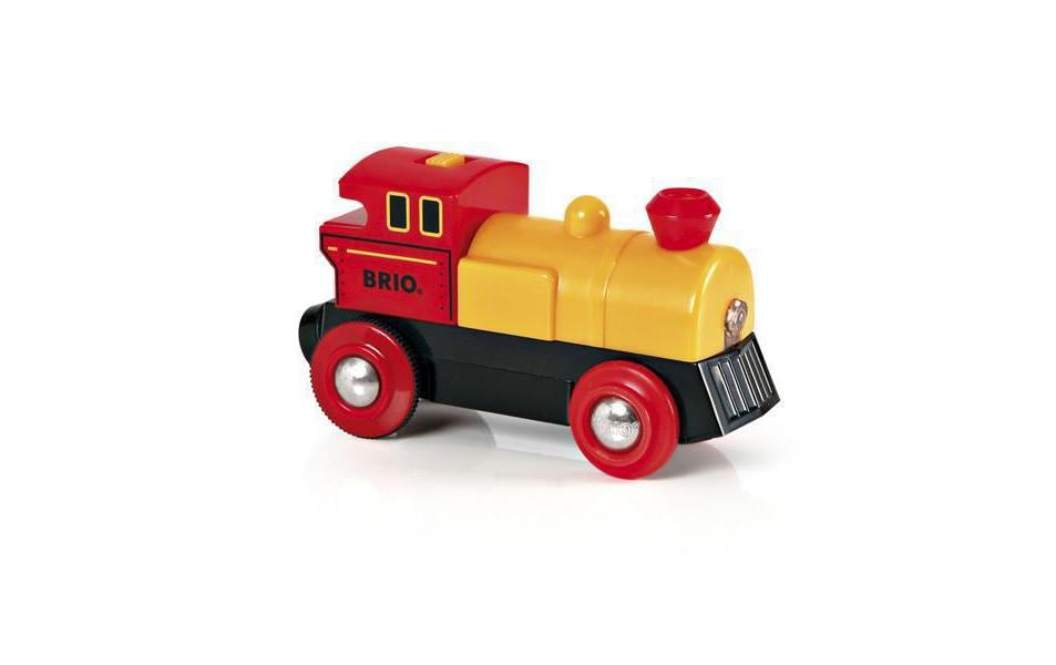 BRIO Chemin de fer Locomotive à batterie jaune