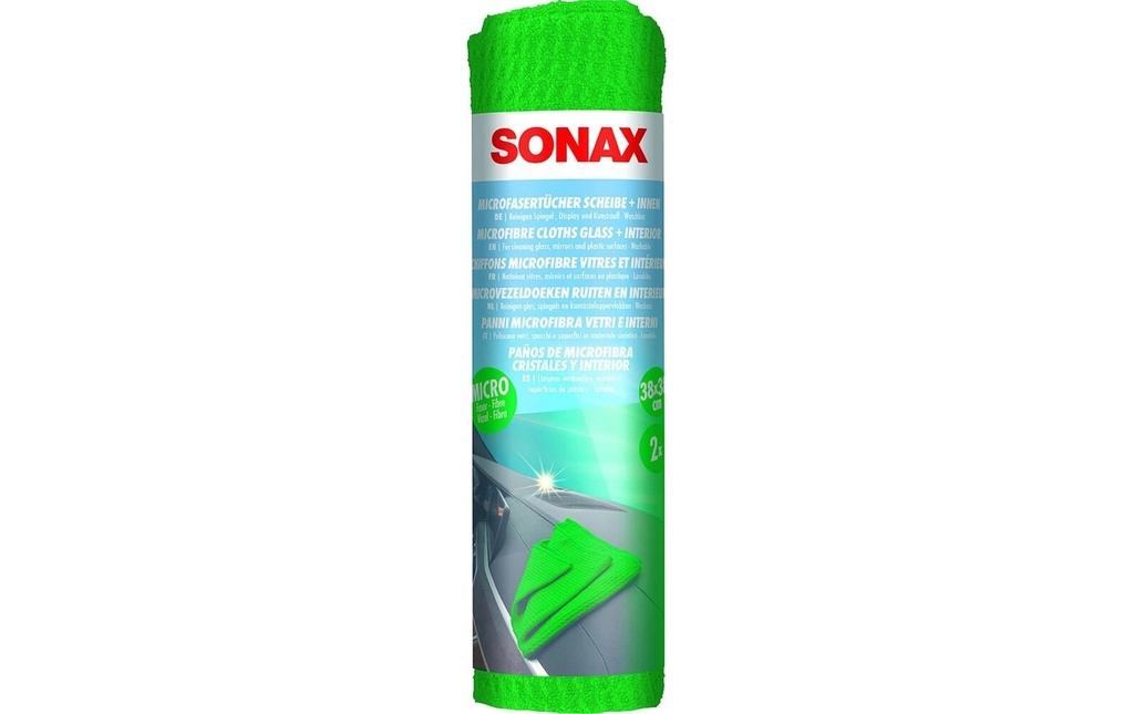 Sonax Chiffon microfibre PLUS 40x40 cm, 2 pièces