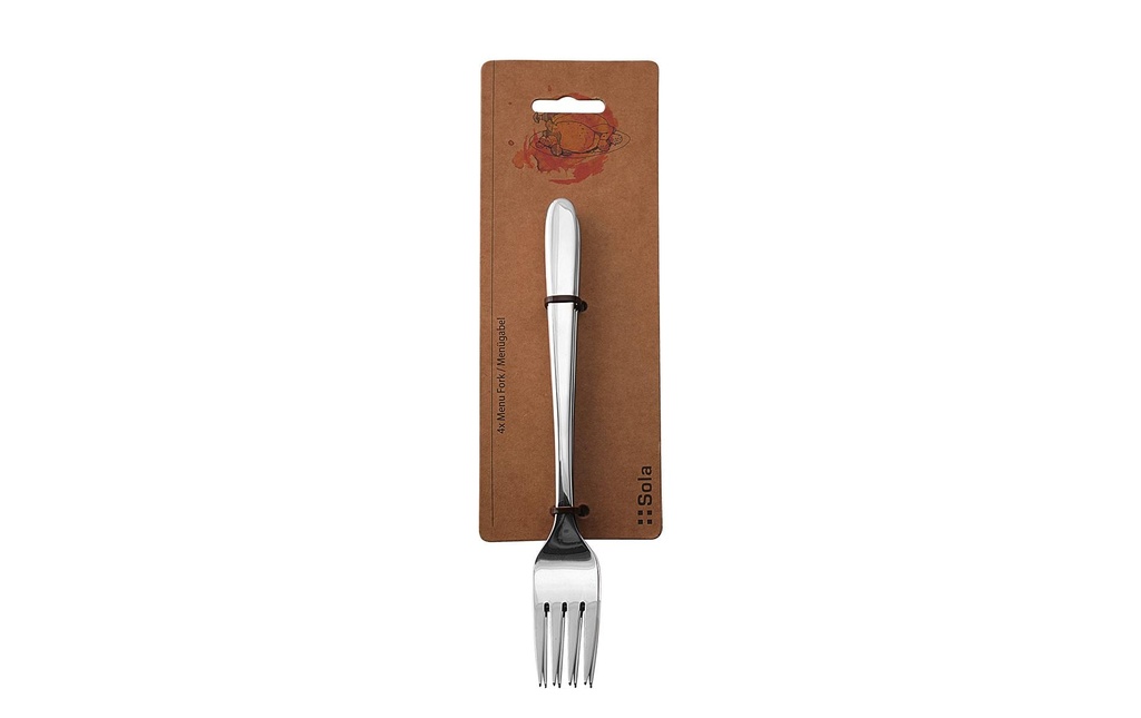 Sola Fourchette de table Basic Alpha, poli, 4 pièces