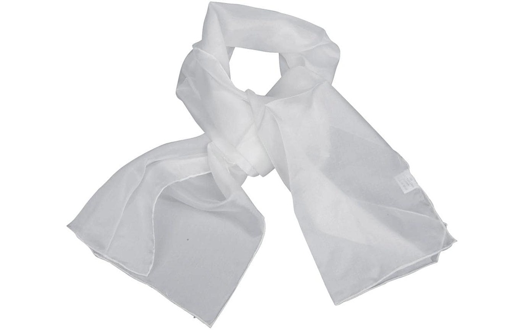 Creativ Company Foulard en soie 35 x 130 cm, 1 Pièce/s, Blanc
