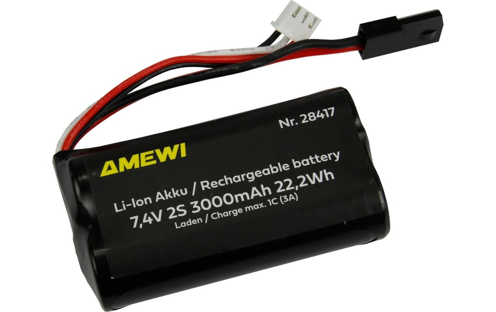 Amewi Batterie RC Li-Ion 2S 7.4 V 3000 mAh 5600 mAh Connecteur