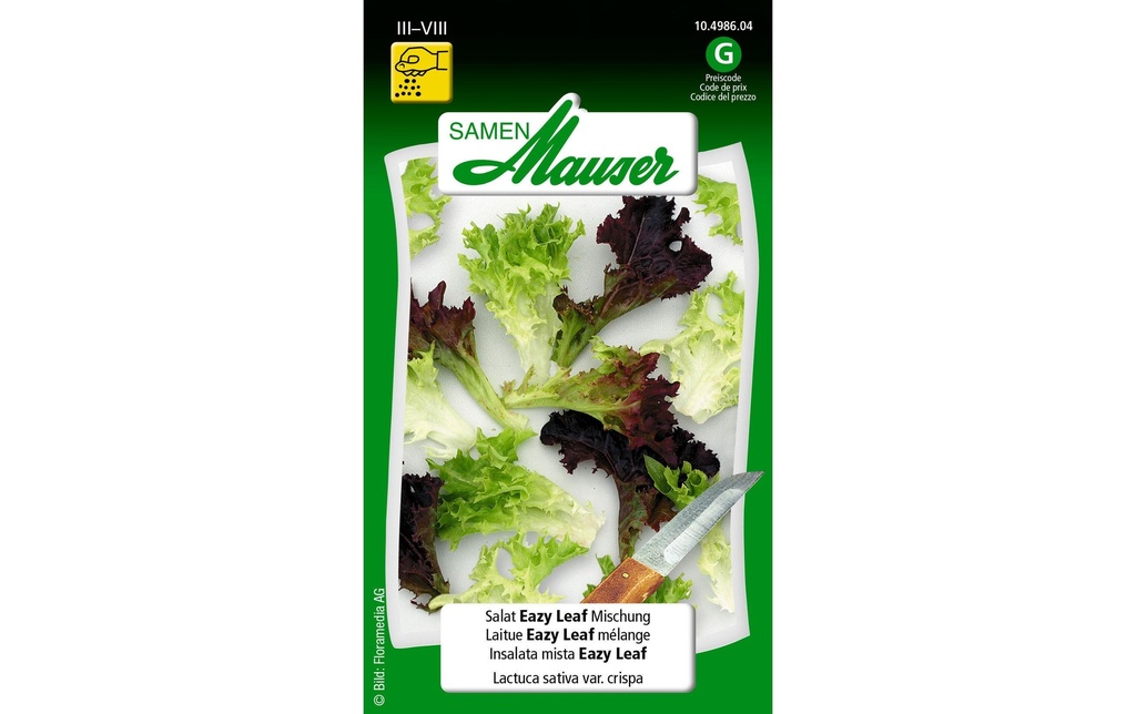 Samen Mauser Semence Salade Eazy Leaf Mix