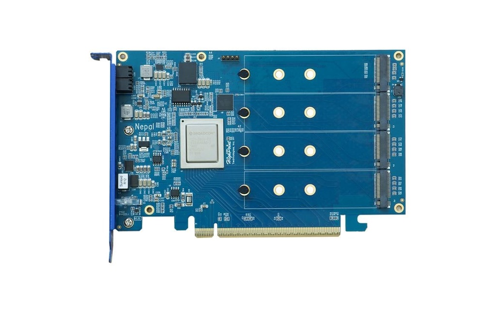 Highpoint Contrôleur RAID Rocket R7604A PCIe Gen5 – 4x M.2 RAID
