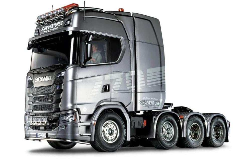 Tamiya Camion Scania 770 S 8 x 4/4, Gun Metal Kit de construction, 1:14