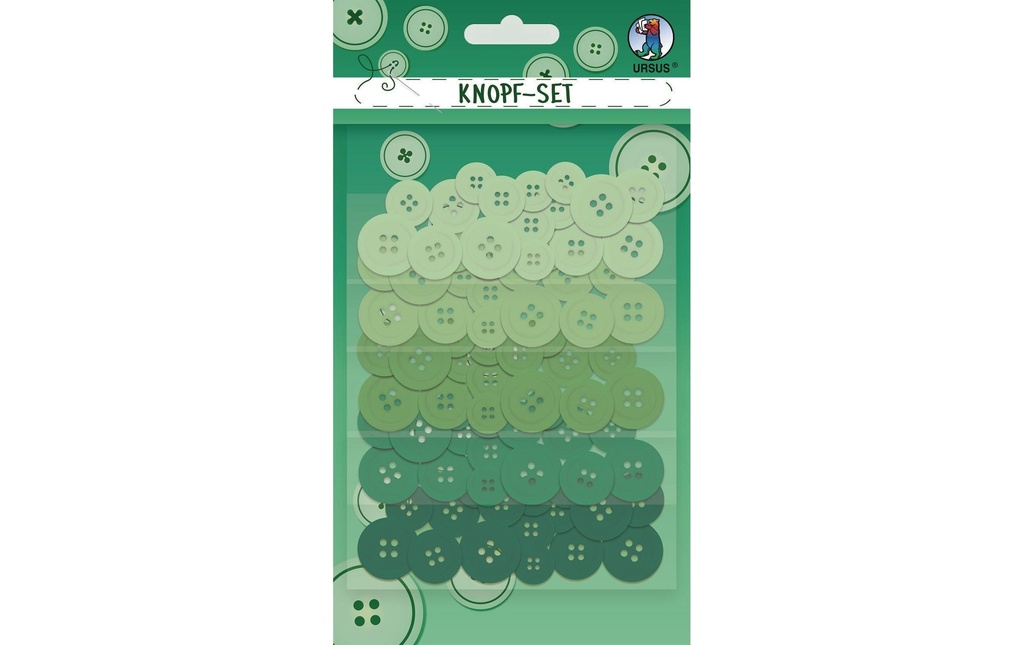 URSUS Boutons mixtes 1 pièce, vert