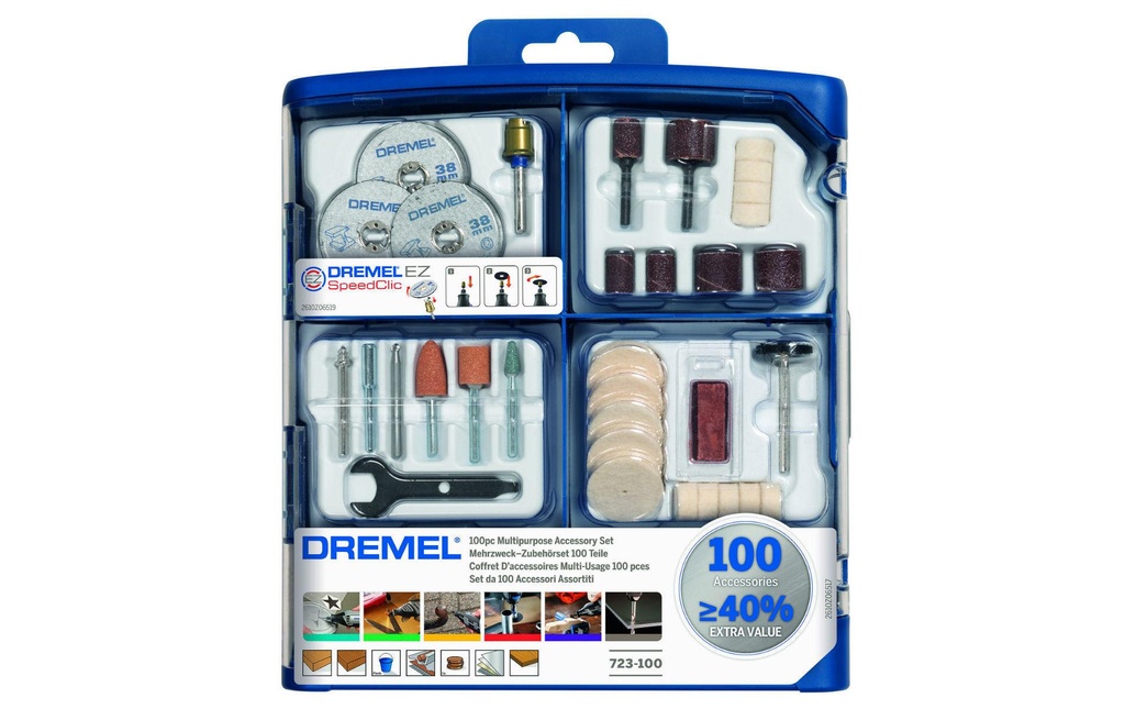 Dremel Jeux d’accessoires 723 100 pièces