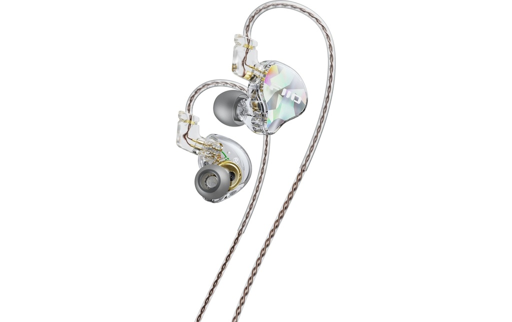 FiiO Écouteurs intra-auriculaires JD10 Transparent