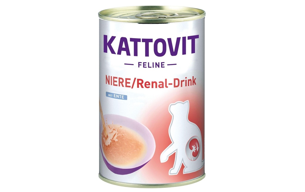 Kattovit Collation pour chat Rein/Renal Drink, canard, 135 ml