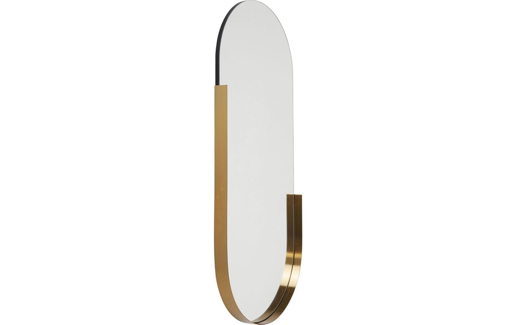 Kare Miroir Hipster Oval 50 x 114 cm, or