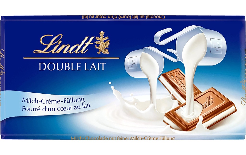 Lindt Tablette de chocolat Double Lait 100 g