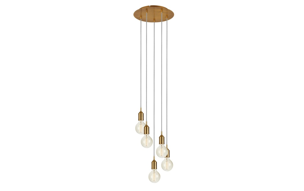 Markslöjd Lampe suspendue Le Bronx, 5 x E27, max. 60W, bronze