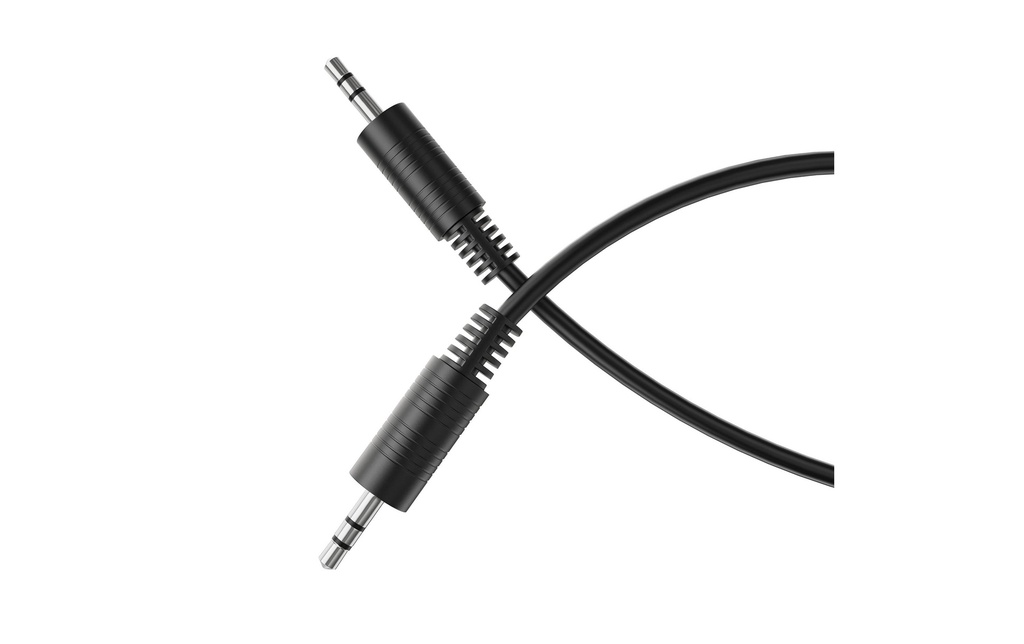 HDSupply Câble audio jack 3.5 mm - jack 3.5 mm 2.5 m ,  Noir