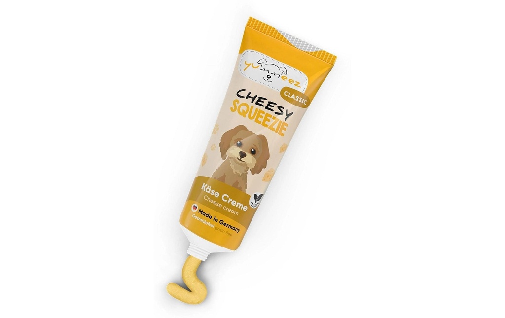 Yummeez Supplément alimentaire pour chiens Squeezie Cheesy 75g