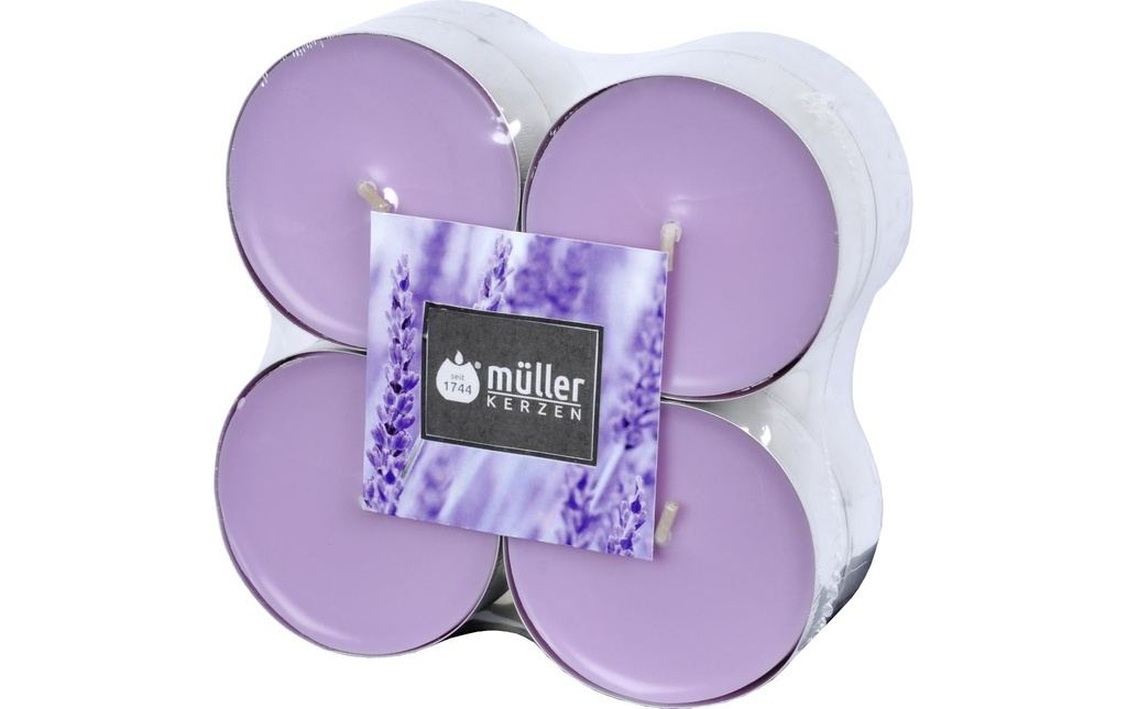 müller Kerzen Bougie parfumée Lavender Fields 8 pièces