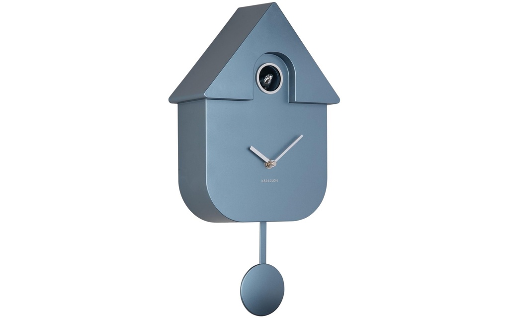 KARLSSON Horloge murale Modern Cuckoo Metallic Dark blue