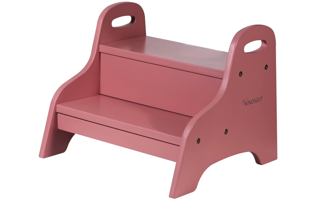 Kindsgut Escabeau Marchepied en bois rose sombre