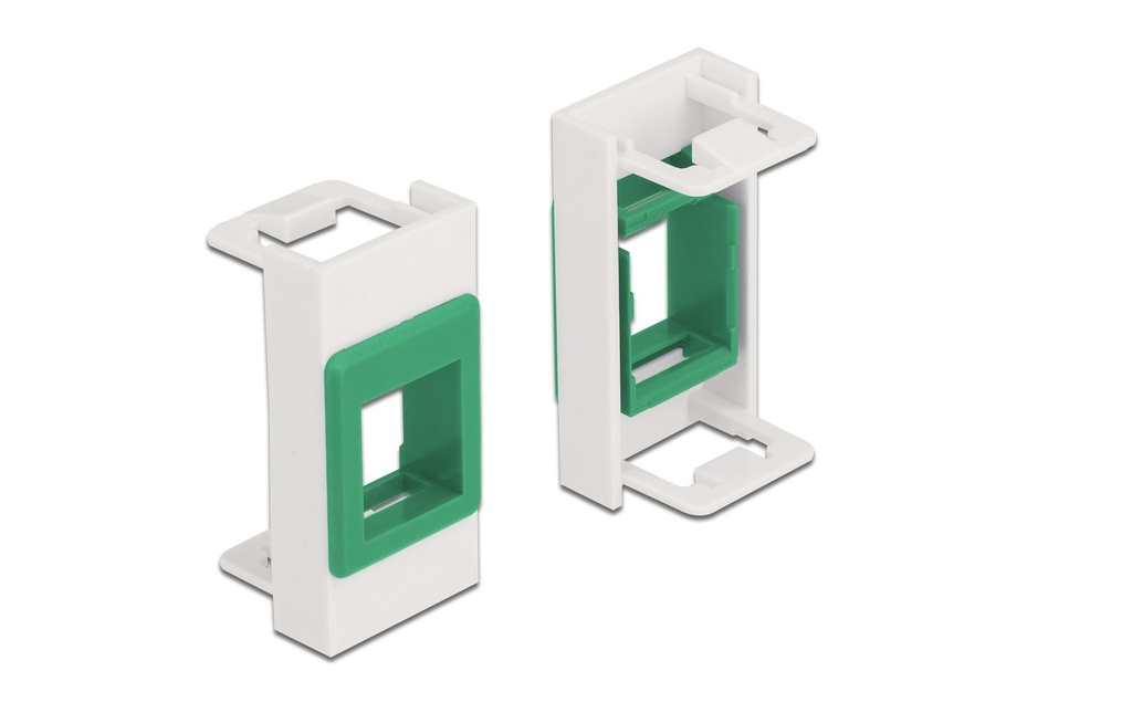 Delock Support Keystone de module Easy 45 blanc / vert