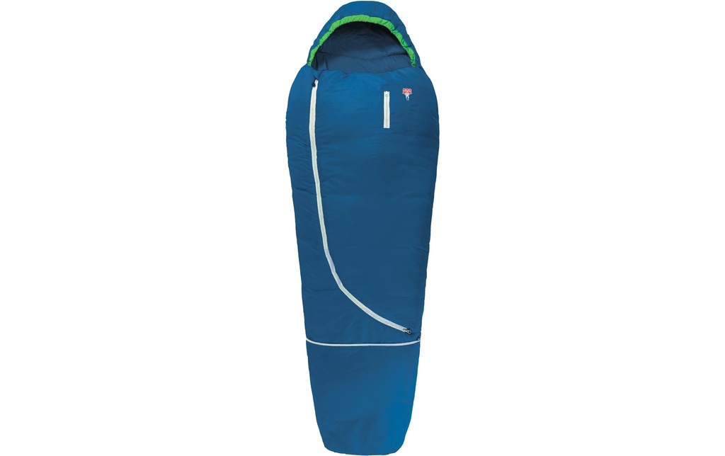 Grüezi Bag Sac de couchage pour enfant Biopod Laine Kids World Traveller Blue
