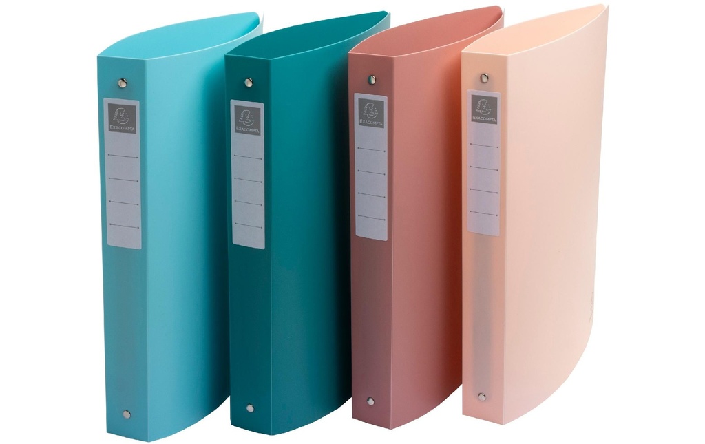 Exacompta Classeur à anneaux Skandi A4+, multicolore, 4 pièces