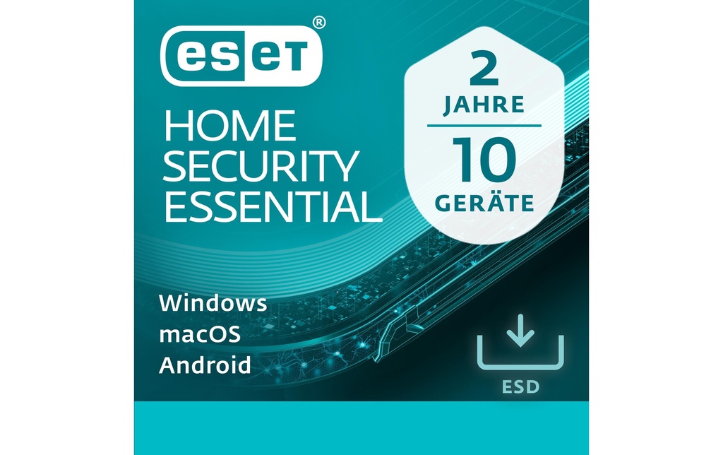 ESET HOME Security Essential ESD, Version complète, 10 Utilisateurs, 2 ans