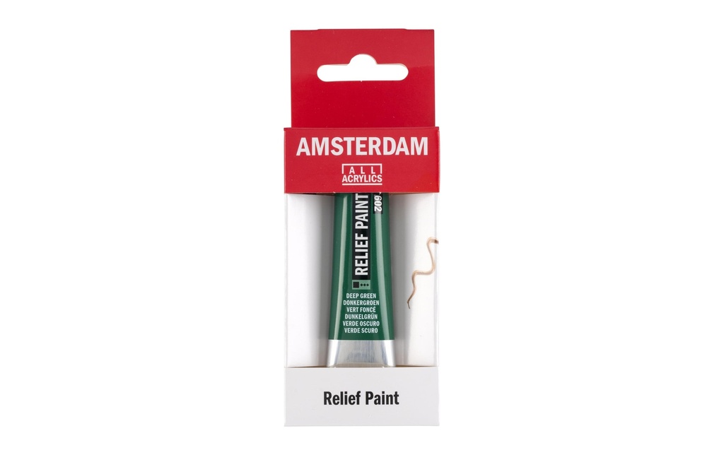 Amsterdam Peinture acrylique Reliefpaint 602 Vert profond opaque, 20 ml
