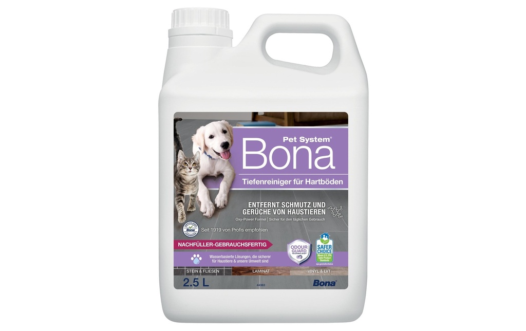 Bona Nettoyant pour sol Pet System pour les sols durs, 2.5 l