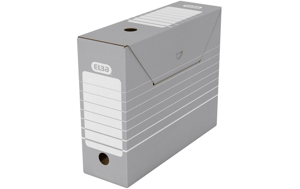 Elba Boîte d’archivage Tric A4 gris/blanc
