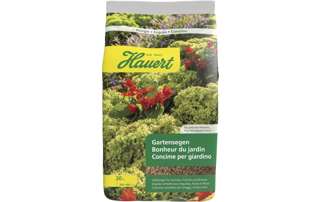 Hauert Engrais complet Bénédiction du jardin, 20 kg
