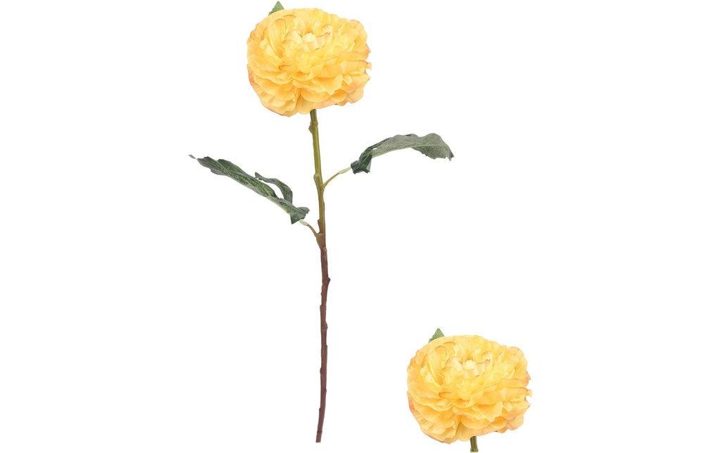 CHALET Fleur artificielle Pivoine 67 cm, Jaune
