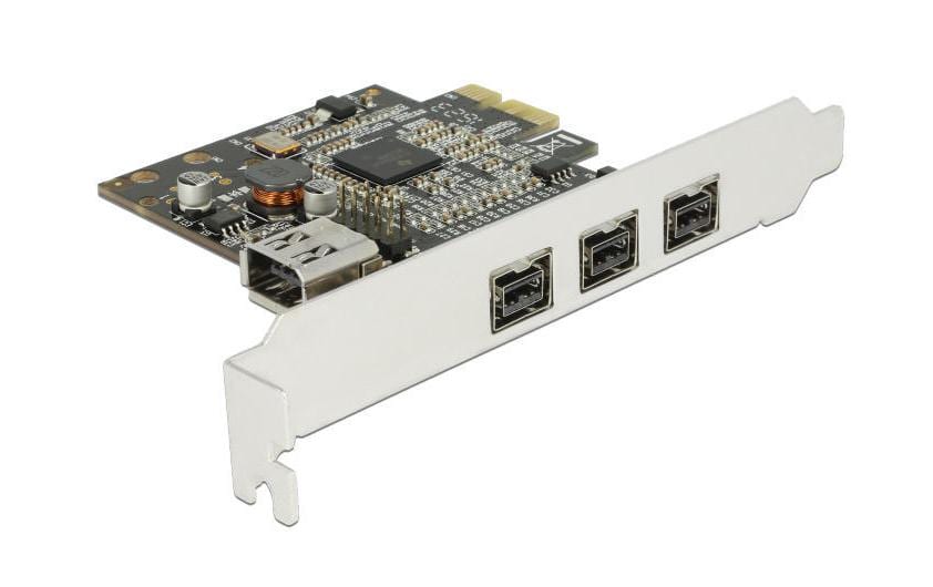 Delock Carte PCI Express 3x FW B externe   1x interne FW A