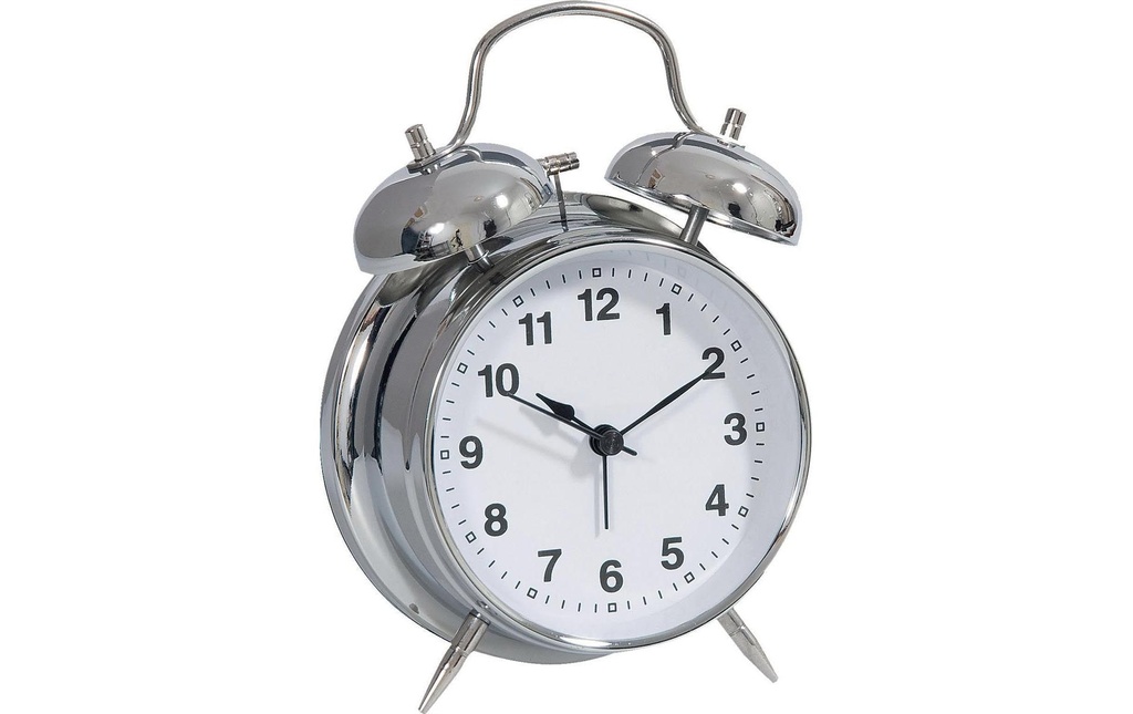 Technoline Réveil classique Modèle DGW Argent
