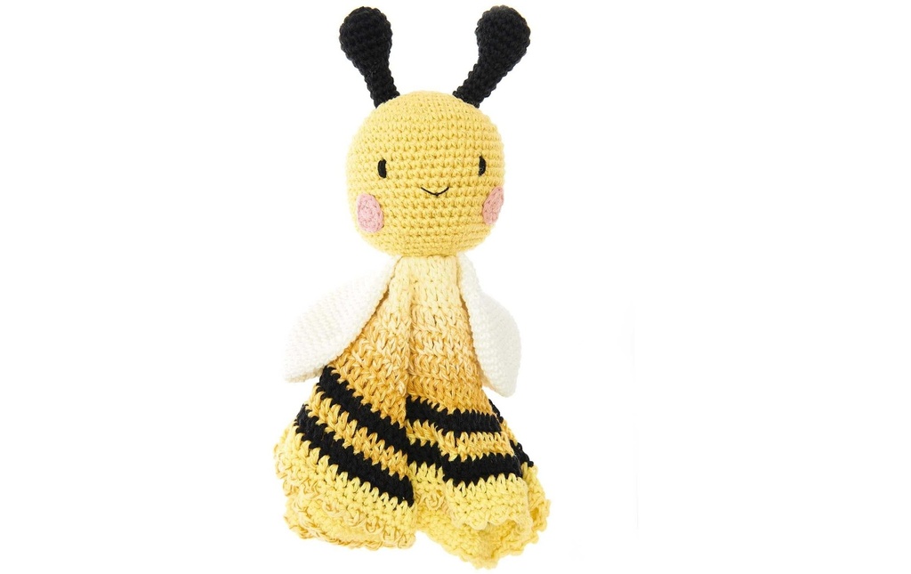 Rico Design Kit de crochet Baby Blankies Abeille, 8 pièces
