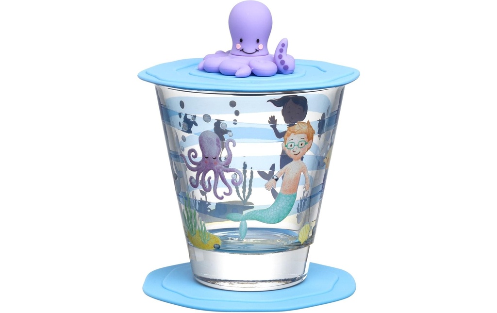 LEONARDO Verre à boire pour enfants Avventura 215 ml, 3 pièces, mer