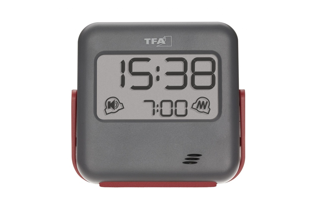 TFA Dostmann Réveil numérique Buzz Noir/Rouge