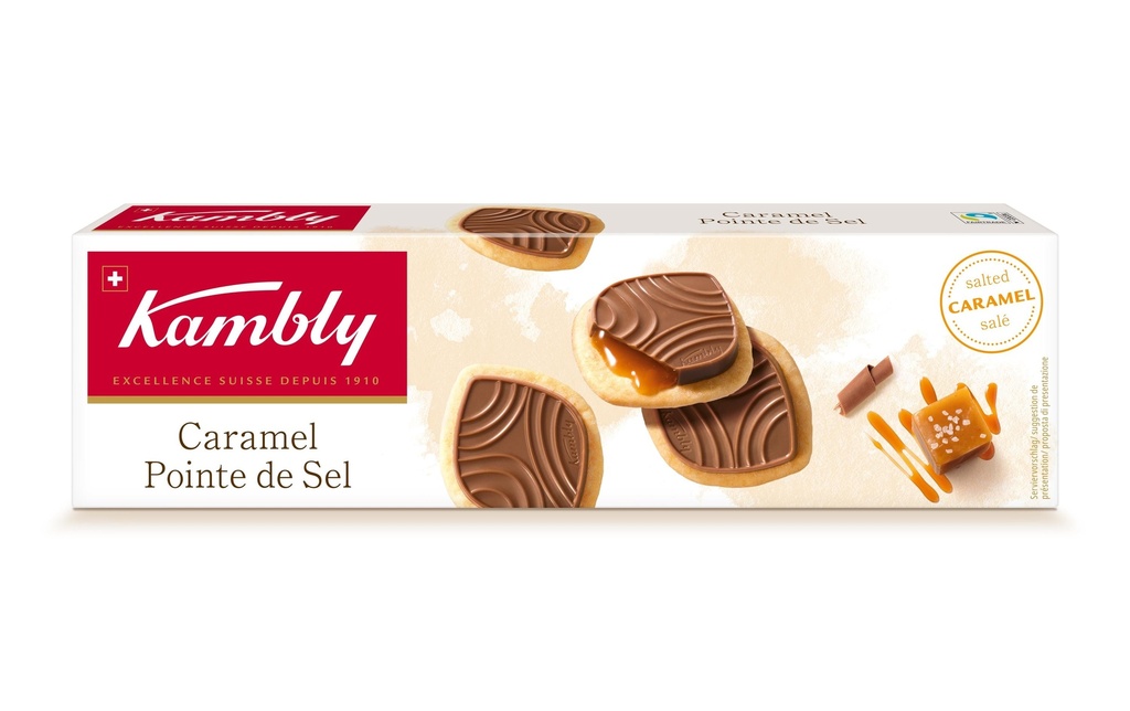 Kambly Petits gâteaux Caramel Pointe de Sel 100 g